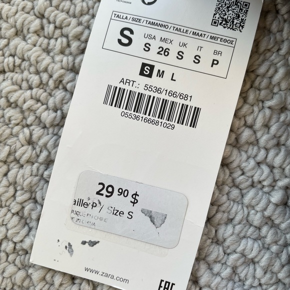 SOLD - NWT: Plum Zara Cropped Knit Top - Picture 3 of 3